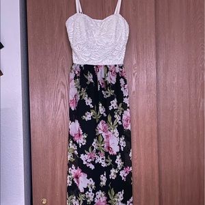 small sleeveless long dress